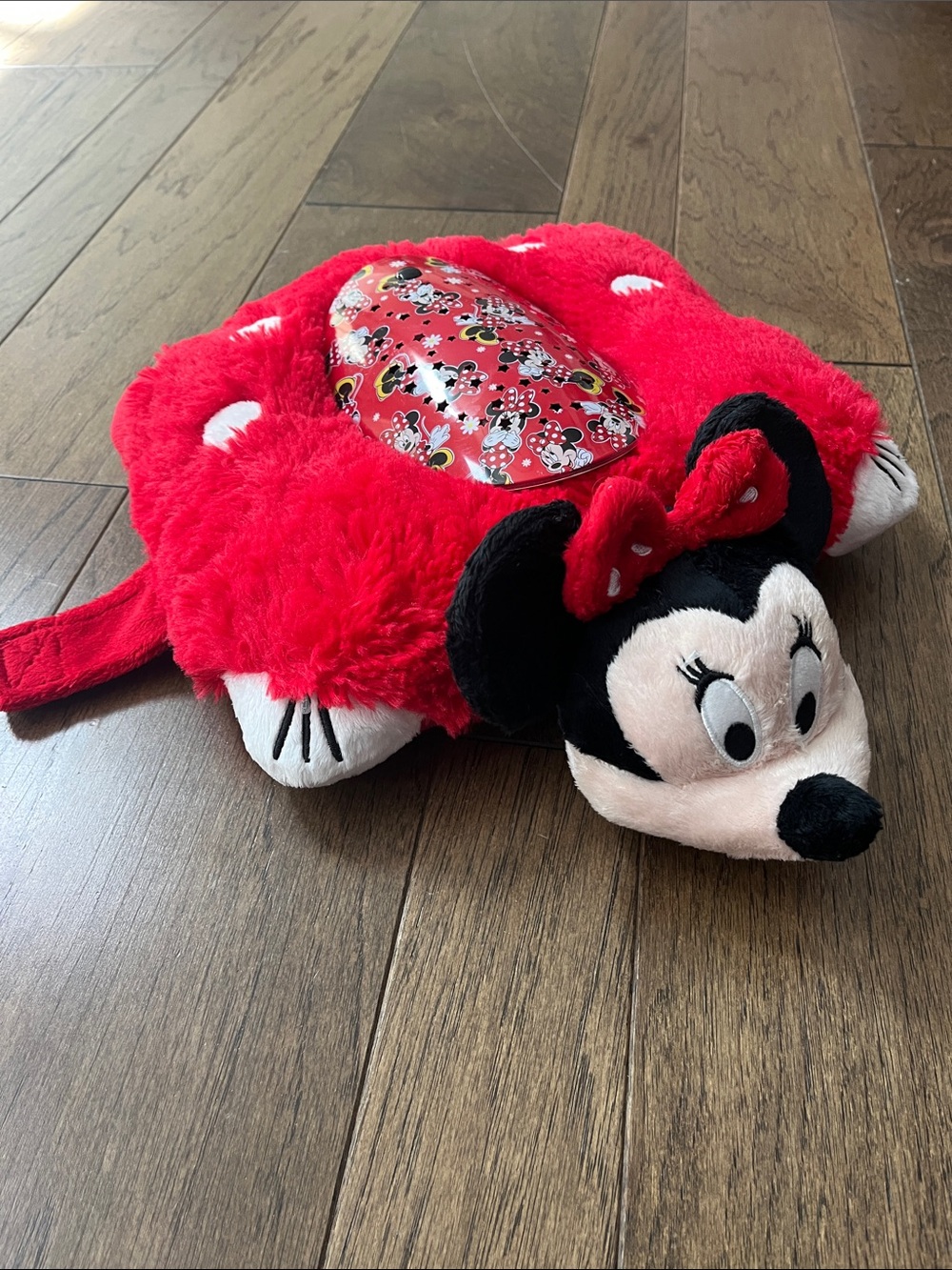 Pillow Pets Minnie Mouse by Disney Red Plush Sleepytime Lites Nightlight Pillow